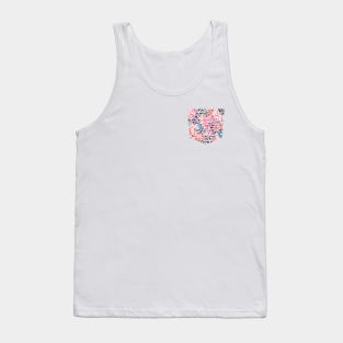 Pocket - Speckled Watercolor Pink Tank Top